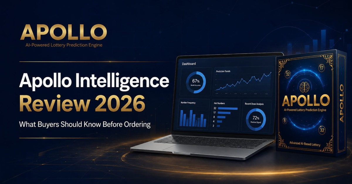 Apollo Intelligence Review 2026 — dashboard preview on laptop